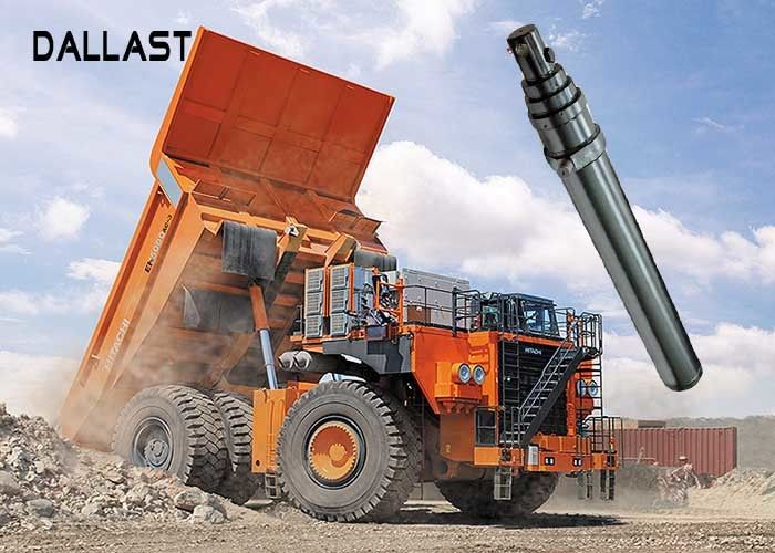 Hydraulic Oil Single Acting Telescopic Cylinder Engineering Machinery Lifting Dump Truck Applied